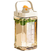 Dozator portabil pentru bauturi Kaveny, 3.5 litri, capac etans, duza deschidere/inchidere, recipent din plastic, gradat, filtru, maner, 29.7 x 14.1 x 14.4 cm, pentru diverse bauturi, alb