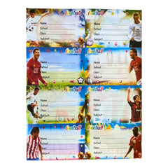 Etichete scolare CNX 8/coala, model fotbal, 10 coli/set