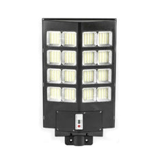 Lampa solara stradala Kaveny, cu telecomanda, senzor de miscare si lumina, suport prindere, 640 LED-uri, IP65, ABS, 20AH, 400W, temperatura culoare 6500K, 59.7x34.8x7.2 cm, autonomie 10-12 ore, negru