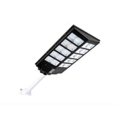 Lampa solara stradala Kaveny, cu telecomanda, senzor de miscare si lumina, suport prindere, 800 LED-uri, IP65, ABS, 25AH, 500W, temperatura culoare 6500K, 67.6x34.8x7.2 cm, autonomie 10-12 ore, negru