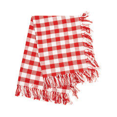 Fata de masa in carouri Kadeny, Material Textil, 150x220 cm, Rosu