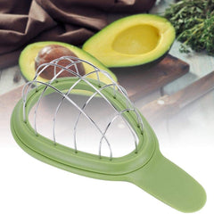 Feliator de Avocado, Kadeny, pentru Taierea in Cubulete, Multifunctional, pentru Bucatarie, Otel Inoxidabil, ABS, 16x8x5 cm, Verde