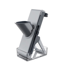 Feliator de Legume Multifunctional, Kadeny, Taieturi Diferite, Razatoare pentru Bucatarie, Taietor de Cartofi, Presa Manuala, Pliabila, Extensibila, PP PET, 23.5x9.5x5.5 cm, Gri