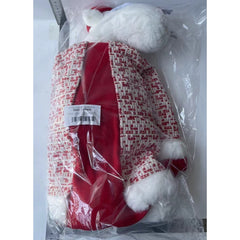 Figurina Decorativa, Pentru Craciun, Kadeny, Ren, Picioare Telescopice, Inaltime Reglabila 42 - 80 cm, cu Haina, Alb/Rosu