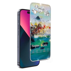 Folie de Protectie, Kadeny, pentru iPhone 15, Tempered Glass 2.5 cu Pietricele, ESD, HD, Transparent