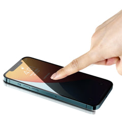 Folie protectie Kaveny pentru iPhone 14 Plus, Sticla securizata, temperata, duritate 9H, Privacy 360, Transparenta, Protectie Completa