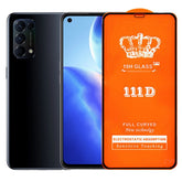 Folie Securizata pentru Oppo Reno 5, 5G, Kaveny, Sticla de Protectie Compatibila cu Oppo Reno 5, 5G, Full Cover 111D, 10H GLASS, Margini Negre, Transparenta
