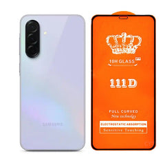 Folie Securizata pentru Samsung A36, Kaveny, Sticla de Protectie Compatibila cu Samsung A36, Full Cover 111D, 10H GLASS, Margini Negre, Transparenta