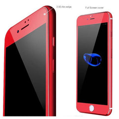 Folie Sticla Securizata Kadeny, 9H, Transparenta HD, pentru Apple iPhone 7 3D Rosu