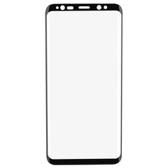 Folie Sticla Curbata Kadeny compatibila cu Samsung Galaxy S8, cu lipici pe conturul negru, Full Face V2 Negru