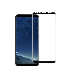 Folie Sticla Curbata Kadeny compatibila cu Samsung Galaxy S8, cu lipici pe conturul negru, Full Face V2 Negru