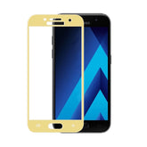 Folie Sticla Securizata, Kaveny, compatibila cu Samsung Galaxy A7 2017 5D, Auriu