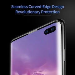 Folie Sticla securizata electrostatica Kaveny pentru Samsung A70, Sticla ESD, Top Glass, Anti-static, Negru