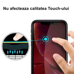 Folie Sticla securizata Kaveny compatibila cu Samsung A70 Full Glue Privacy Duritate 9H Negru