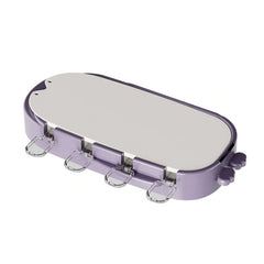 Forma pentru inghetata Kaveny, 4 compartimente, forme cu animalute, materialsilicon si ABS, 21 x 12.8 x 3cm, mov