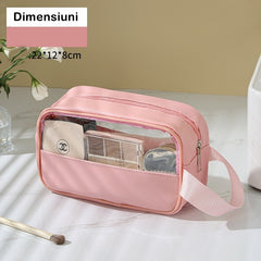 Geanta cosmetice Kadeny, pentru voiaj sau organizare, 22 x 12 x 8 cm, roz