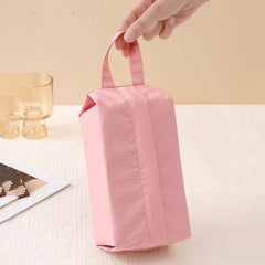 Geanta de Depozitare, Kadeny, Pentru Haine Mici, Lenjerie, Sosete, Cosmetice, Impermeabila, cu Maner, 10x20x3 cm, Roz