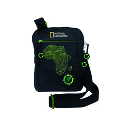 Geanta de umar St.Majewski National Geographic Compass Green 270703, negru cu verde, 24cm