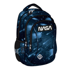 Ghiozdan St.Majewski St.Right Nasa, 39cm, 3 compartimente, bleumarin