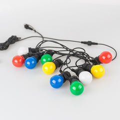 Ghirlanda Luminoasa, Kadeny, fara Transformator, 10 m, 20 LED-uri Model Bulb, Interconectabila, IP65, Multicolor