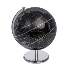 Glob pamantesc Cnx, 20cm, PVC dur, negru, suport auriu/argintiu