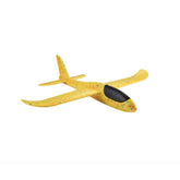 Avion planor din polistiren in punga , lungime 47 cm , Galben , Kaveny