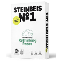 Hartie copiator A4 Steinbeis No.1 88334293, 80g/mp, alb, reciclata, top 500 coli