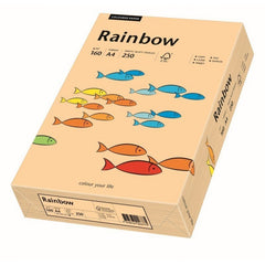 Carton colorat A4 Rainbow 88042505, 160g/mp, somon, top 250 coli