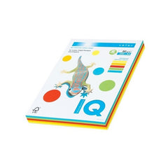 Hartie colorata A4 IQ 133768, 80g/mp, mix culori intense, top 250 coli (5 culori x 50 coli)