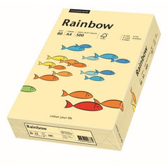 Hartie colorata A4 Rainbow 88042249, 80g/mp, crem, top 500 coli
