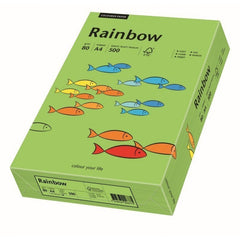 Hartie colorata A4 Rainbow 88042585, 80g/mp, verde deschis, top 500 coli