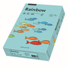 Hartie colorata A4 Rainbow 88042695, 80g/mp, albastru deschis, top 500 coli