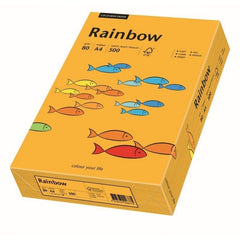 Hartie colorata A4 Rainbow 88042409, 80g/mp, portocaliu medium, top 500 coli