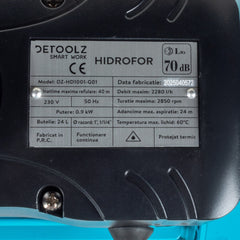 Hidrofor Detoolz 0.9 kW, debit maxim 2280l/h, inaltime maxima de pompare 40m, corp pompa fonta, butelie 24L, ejector