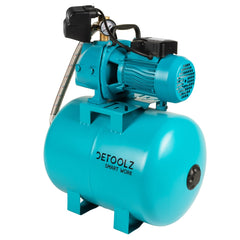 Hidrofor Detoolz 1.1 kW, debit maxim 2480lh, inaltime maxima de pompare 45m, corp pompa fonta, butelie 50L, ejector