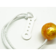 Jucarie interactiva cu bile, Kaveny, Clackers ball, antistres, Galben, 40 mm