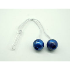 Jucarie interactiva cu bile, Kaveny, Clackers ball, antistres, Albastru, 40 mm