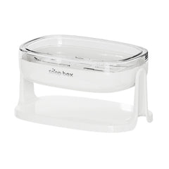 Savoniera cu Suport 2 in 1, Kadeny, Pentru Perete sau Blat, PET, Scurgere Optima, Alb