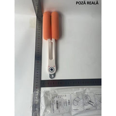 Perie de Curatat Pahare, Cani, Sticle, Kadeny, cu Maner Lung si Burete, Accesorii pentru Spalarea Paielor si Capacelor, usor de Agatat, 27.5x11.4x6cm, Alb