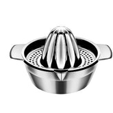 Storcator de Citrice Manual, Kaveny, Rezistent, Usor de Folosit si Depozitat, Durabil, Calitativ, 16 x 7 x 13 cm, Inox, Argintiu