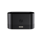 Difuzor de ulei esential cu flacara Kaveny, aromaterapie, umidificator de aer, rezervor 180 ml, simulare efectelor de iluminare a flacarii, lumina veghe ajustabila, negru