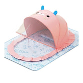 Husa Anti-Tantari, Kaveny, Pliabila, Protectie 360 Grade, Parasolar, 0-1 An, 60 x 55 x 5 cm, Roz