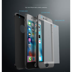 Husa Apple iPhone 6/6S Plus IPAKY Full Cover 360 Negru + Folie Cadou