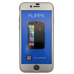 Husa de protectie Kaveny Premium Full Cover 360 pentru Apple iPhone 7 Argintiu cu Folie sticla inclusa