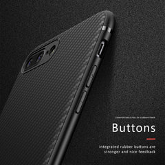 Husa Apple iPhone 8 Plus IPAKY Carbon Fiber Negru