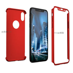 Husa Apple iPhone X IPAKY Full Cover 360 Rosu + Folie Cadou