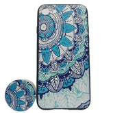 Husa Apple iPhone X/XS Multicolor Model Frunza + Popsocket inclus
