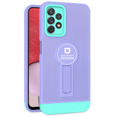 Husa Armor Design cu Stand pentru iPhone 11 Pro, Mov/Albastru, Suport Auto Magnetic, Wireless Charge, Protectie Antisoc, Kaveny