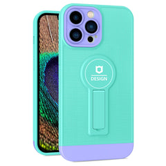 Husa Armor Design cu Stand pentru iPhone 12 Pro, Blue/Mov, Suport Auto Magnetic, Wireless Charge, Protectie Antisoc, Kaveny