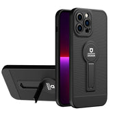 Husa Armor Design cu Stand pentru Apple iPhone 14 Plus (6.7) Negru, Suport Auto Magnetic, Protectie Antisoc, Kaveny